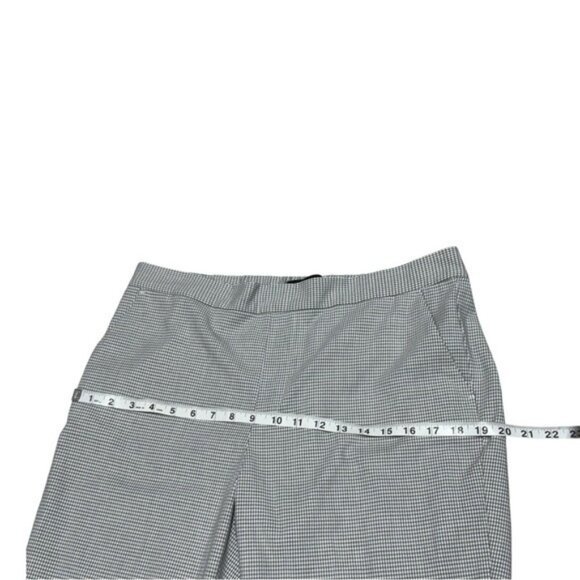 Banana Republic Hayden Pants Gray Micro Houndstooth Stretch Trousers Size 14 - Picture 5 of 10